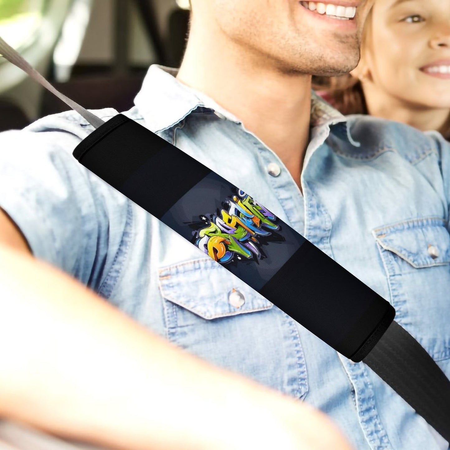 Car Seat Belt Shoulder Pad-GRAFFITI
