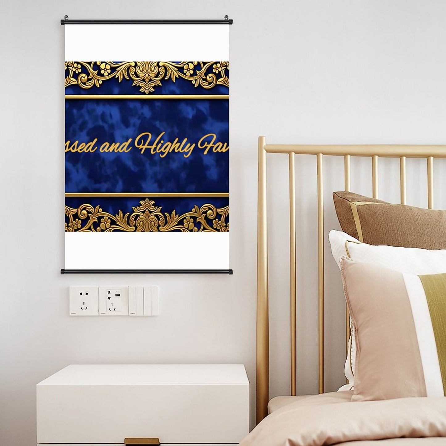 Canvas Hanging Poster with Scrolls-16"x24"/ 40x60cm