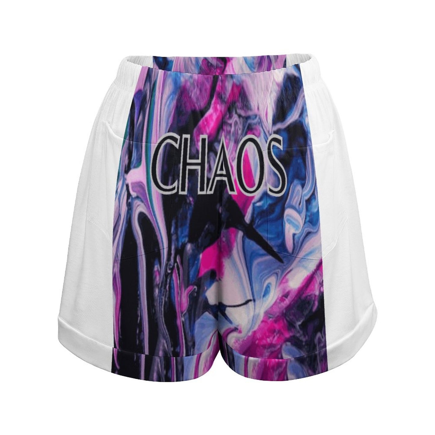 CHAOS Loose High Waisted Shorts-SMALL-3XL