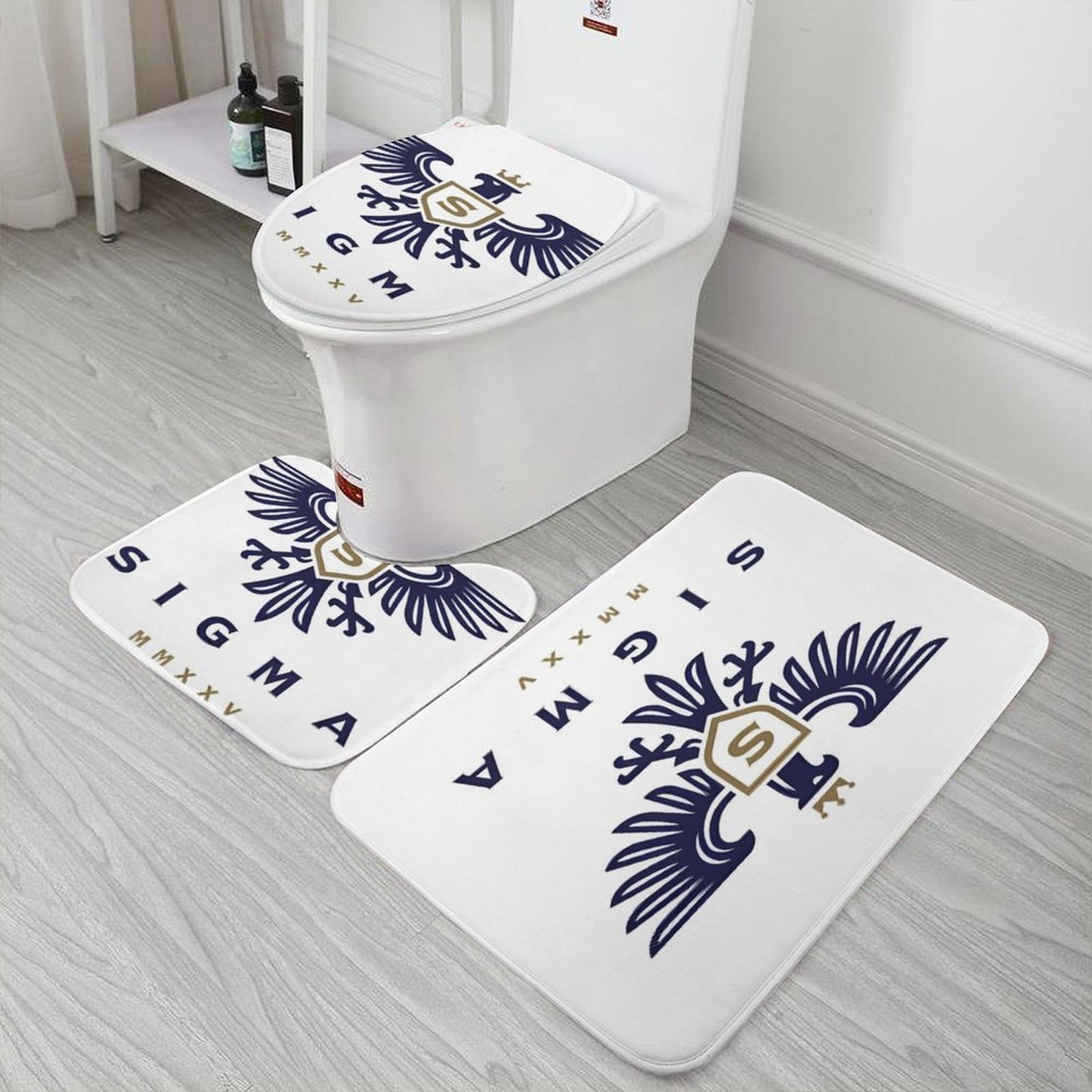 Coral Velvet Restroom Rug Set of 3-15.7"x23.6"/ 40x60cm