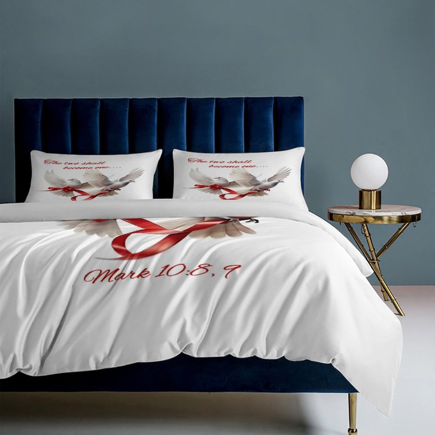 3-Piece Bedding Set-86"×70"/ 218×177cm (Dual-sideded Printing)