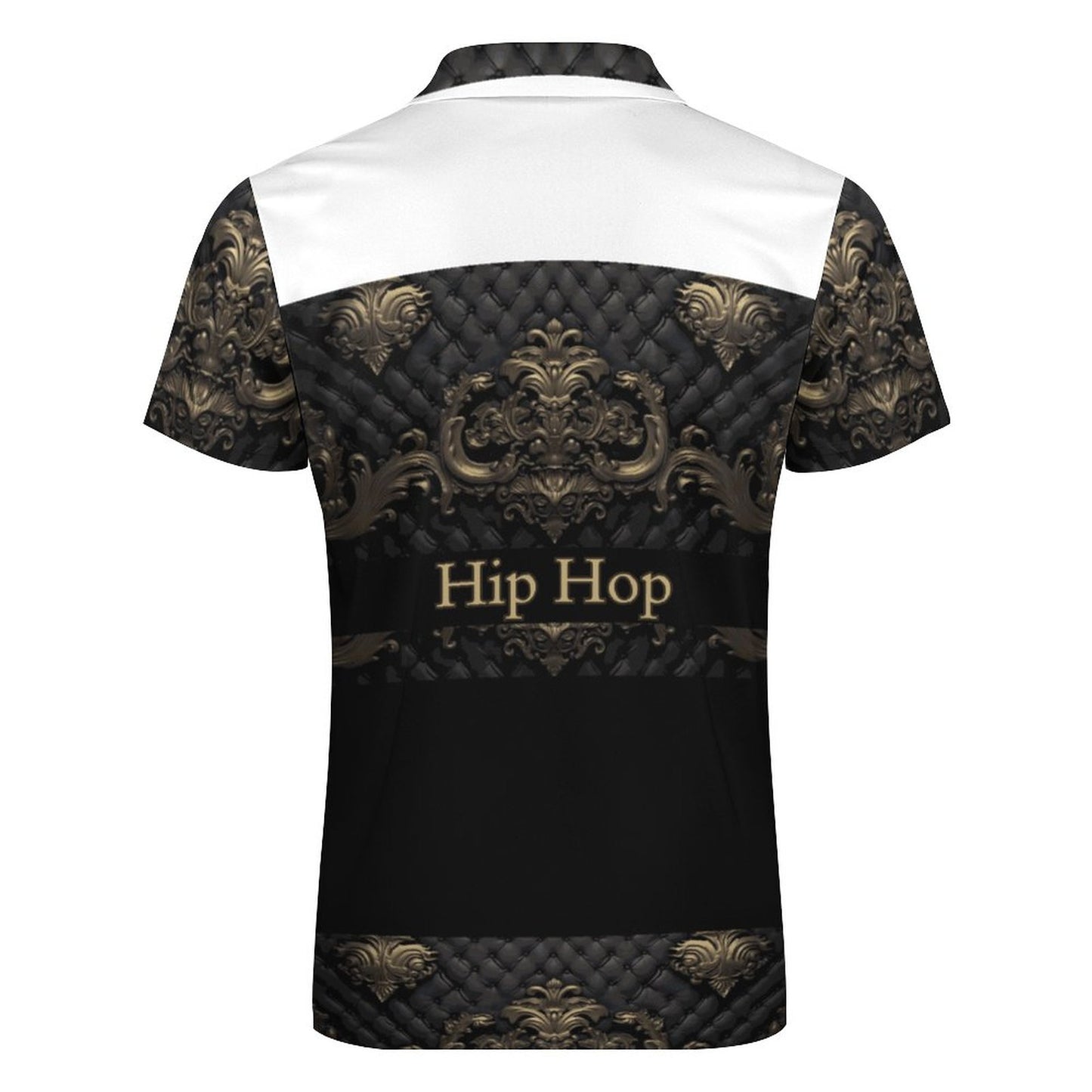 Men's Short Sleeve POLO Shirt with Zipper B470 (All-Over Printing)