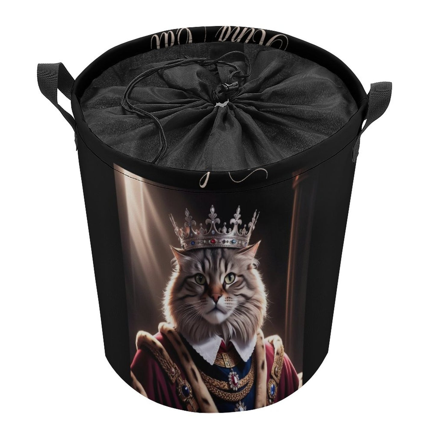 Drawstring collapsible Laundry Basket