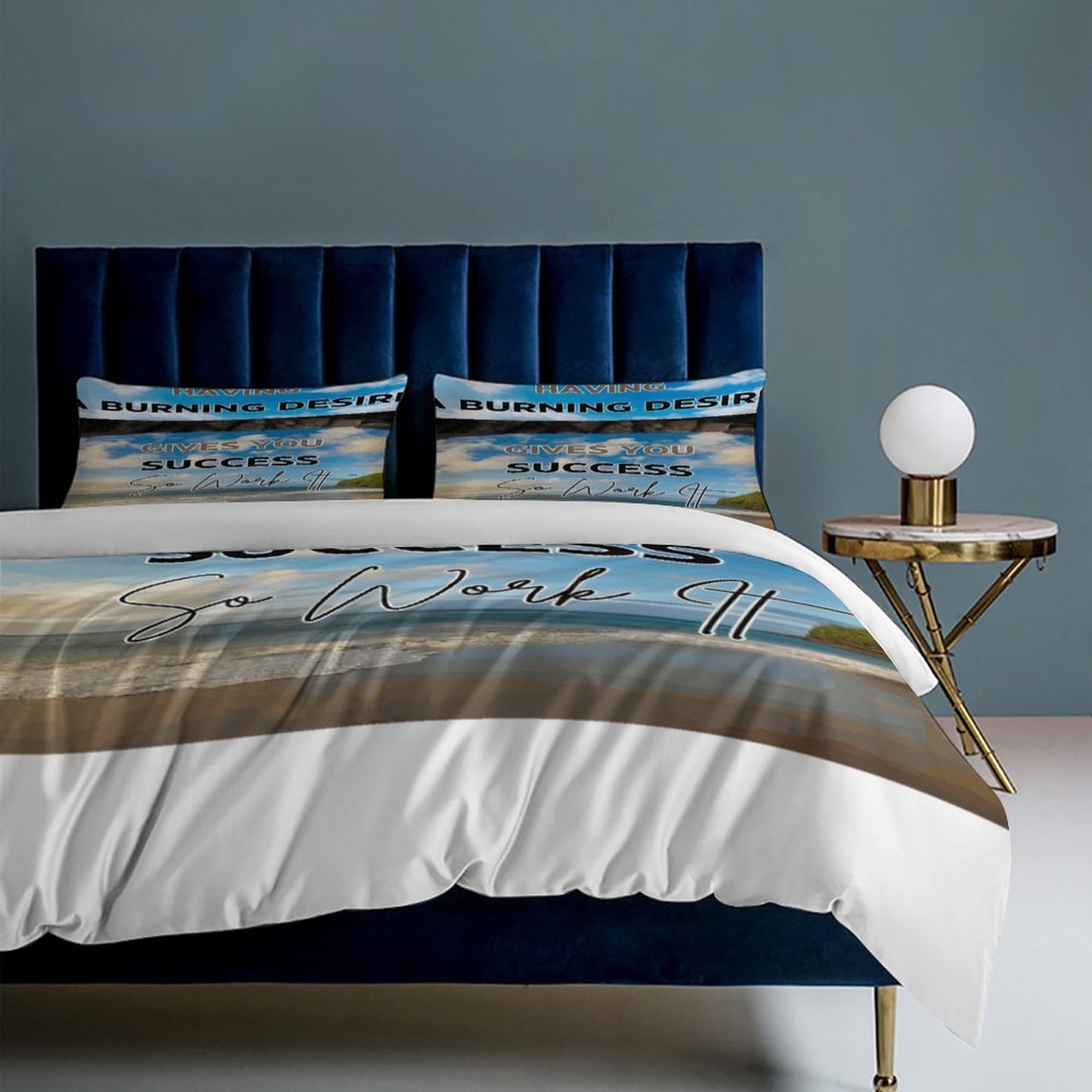 3-Piece Bedding Set-102"x90"/ 259x229cm (Dual-sided Printing)