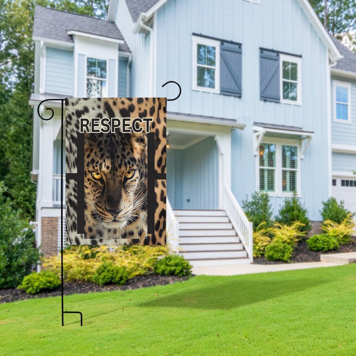 Personalized Flax Garden Flag (Identical Dual-sided Printing)