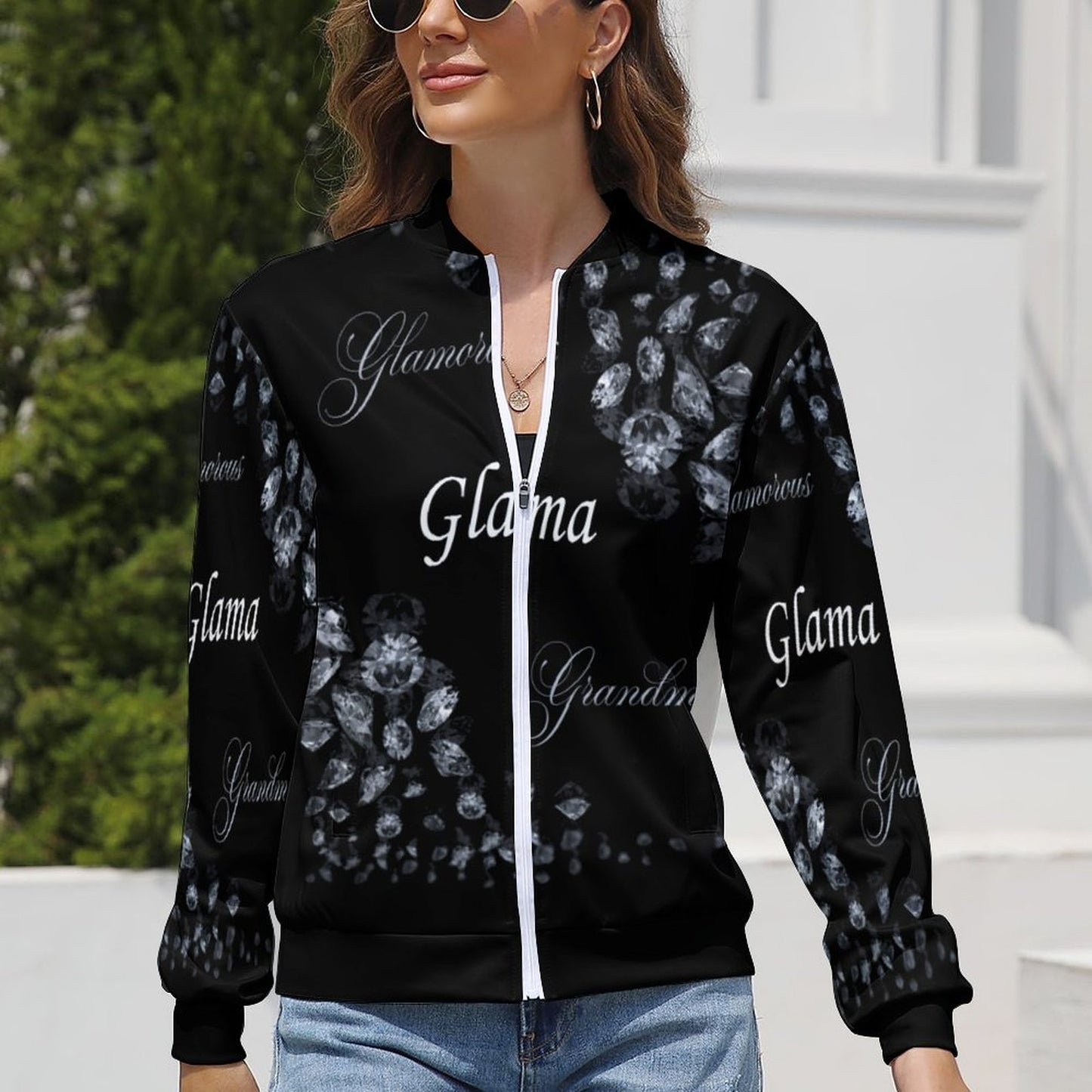 Women's Zipper Jacket LLJK (All-Over Printing)