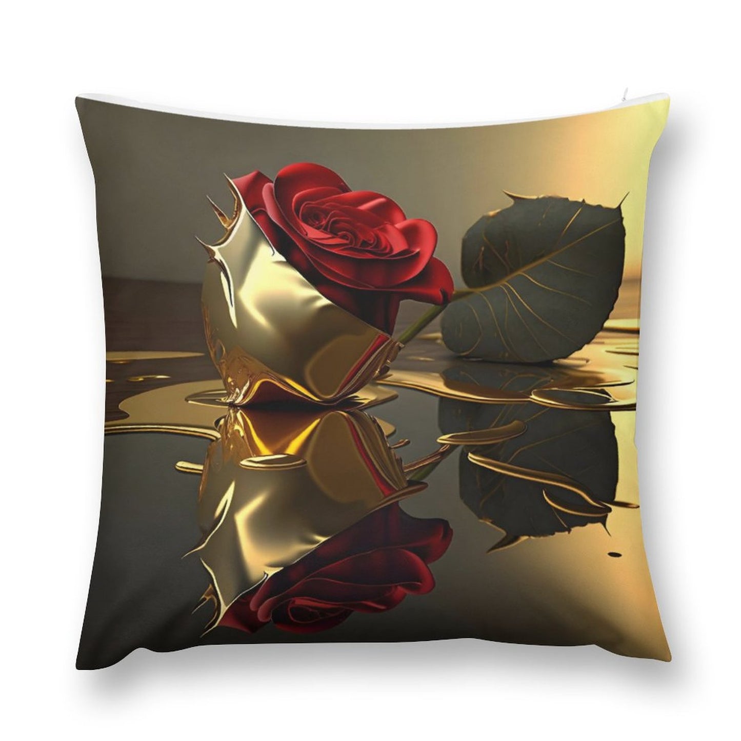 ROSE IN GOLD Plush Pillowcase Set of 4