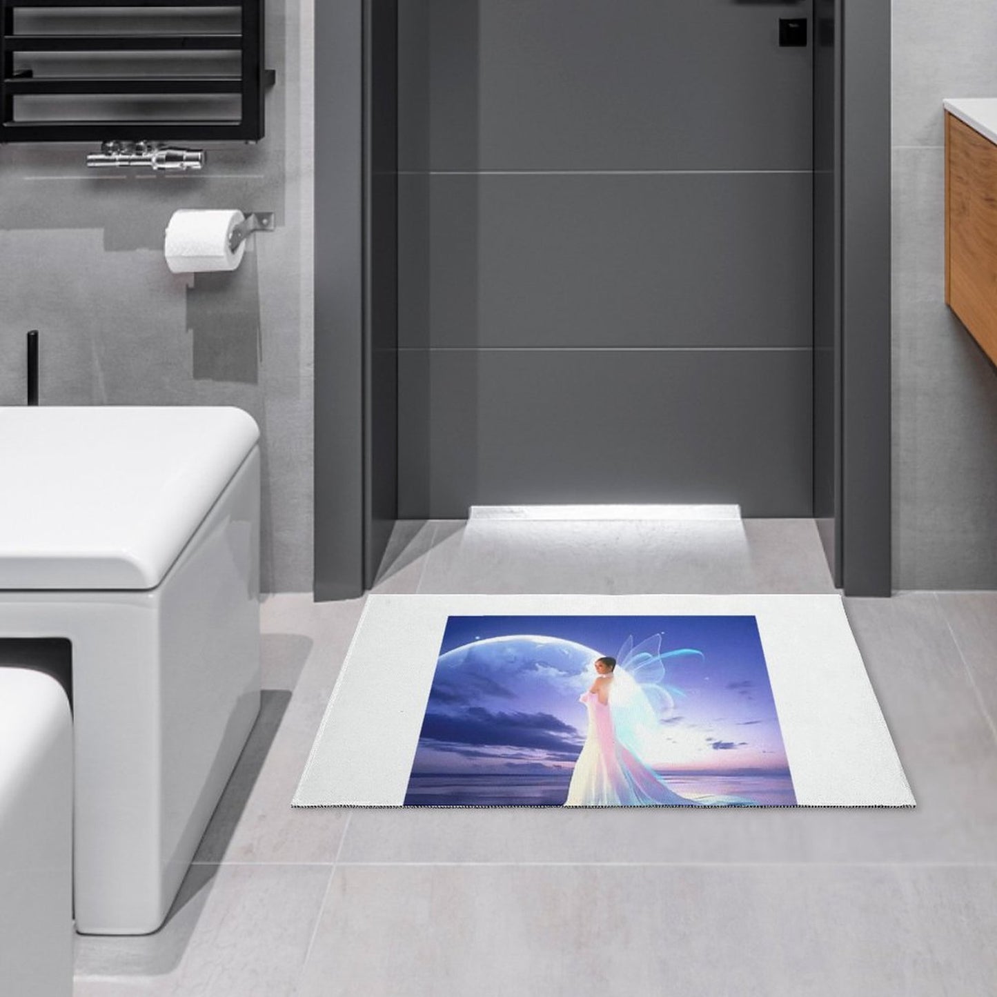 Crystal Velvet Bedroom Floor Mat