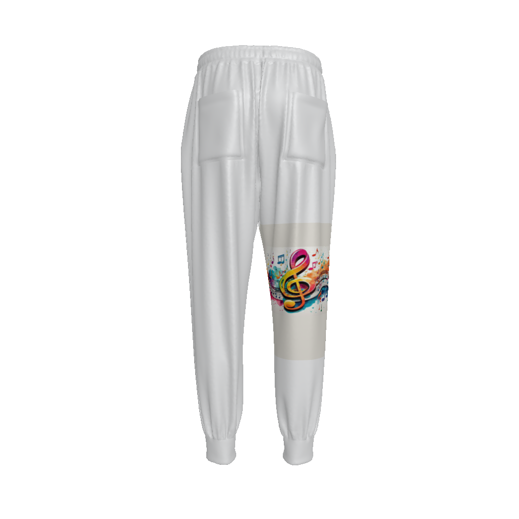 MUSIC GRAFFITI Unisex Drawstring Waist Joggers-SMALL-4XL (only this manufacturer: 3-4 wks. process/delivery)