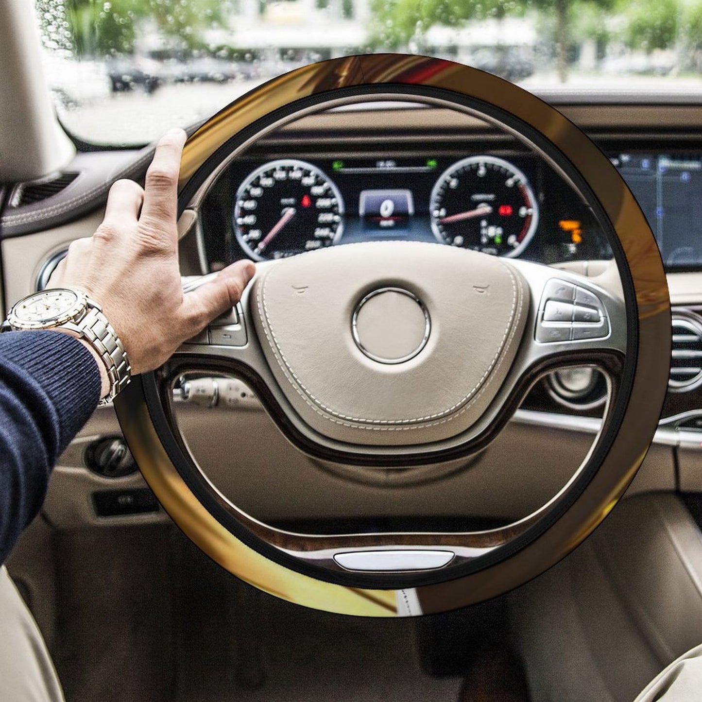 Car Steering Wheel Cover