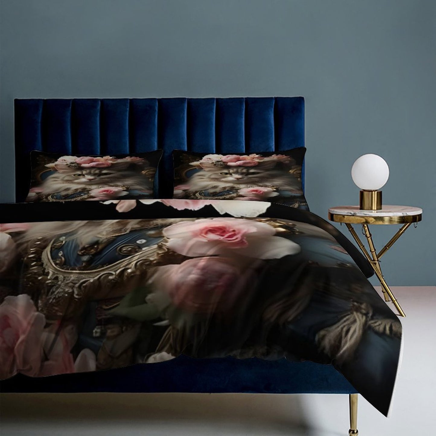3-Piece Bedding Set-86"×70"/ 218×177cm (Dual-sideded Printing)