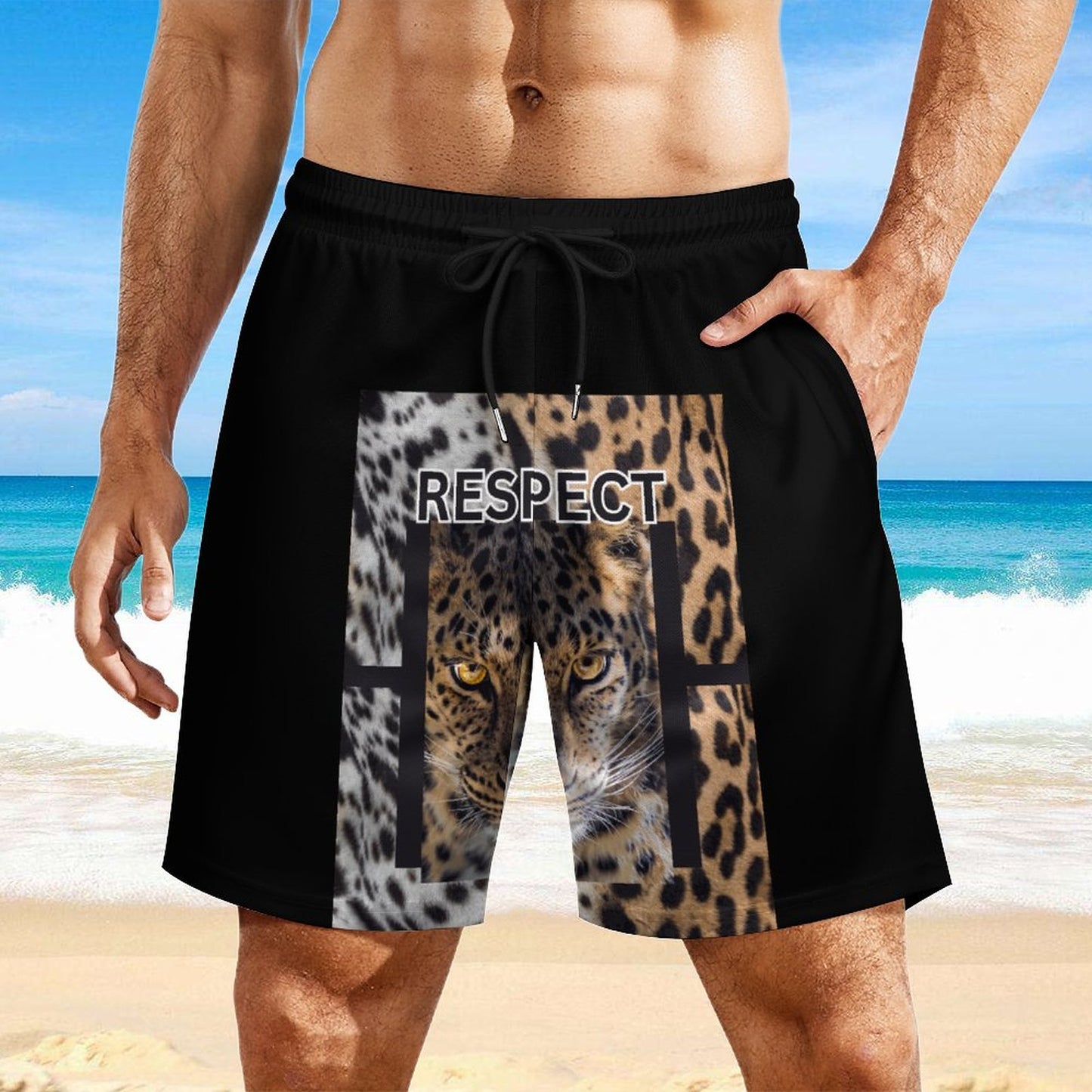 Men's Beach Shorts with 4 Pockets