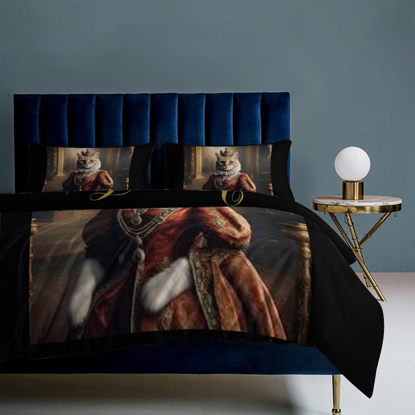 3-Piece Bedding Set-90"x90"/ 229x229cm (Dual-sided Printing)