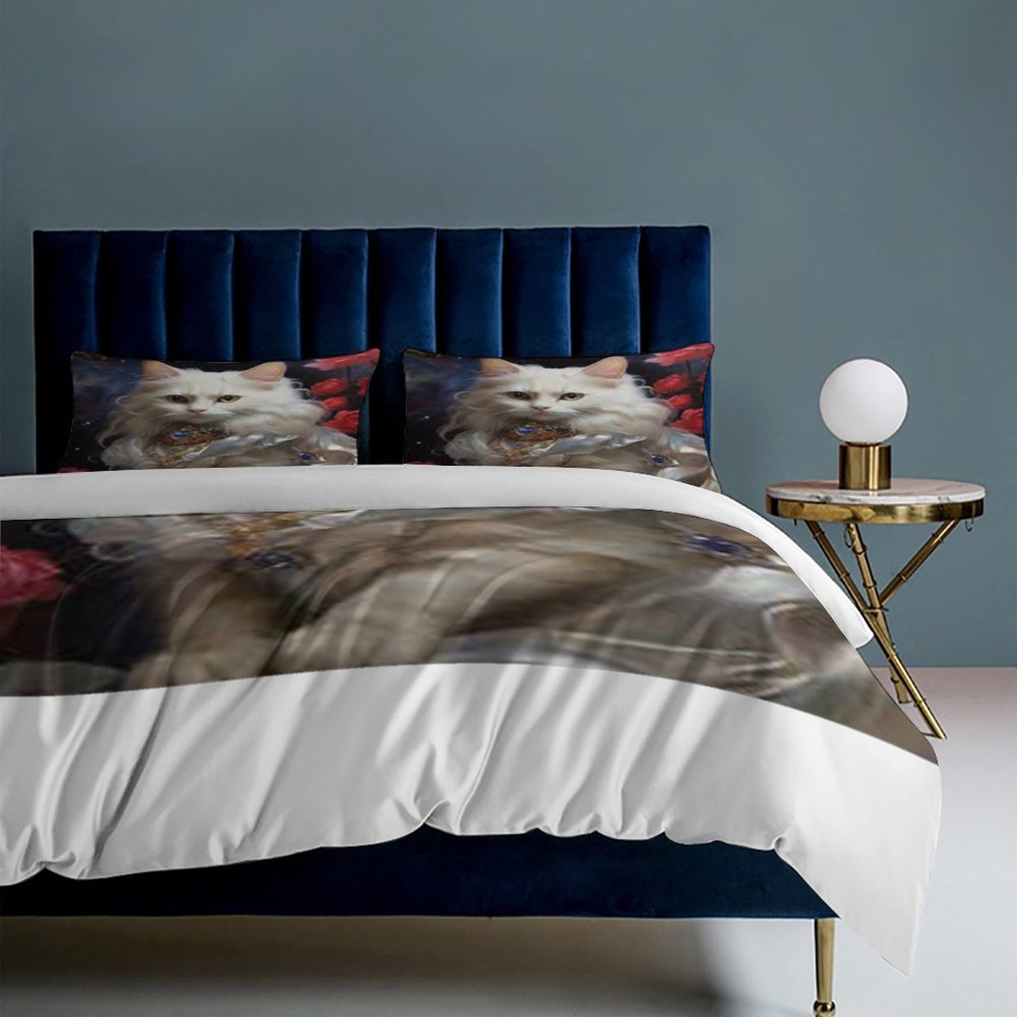 3-Piece Bedding Set-86"×70"/ 218×177cm (Dual-sidede Printing)