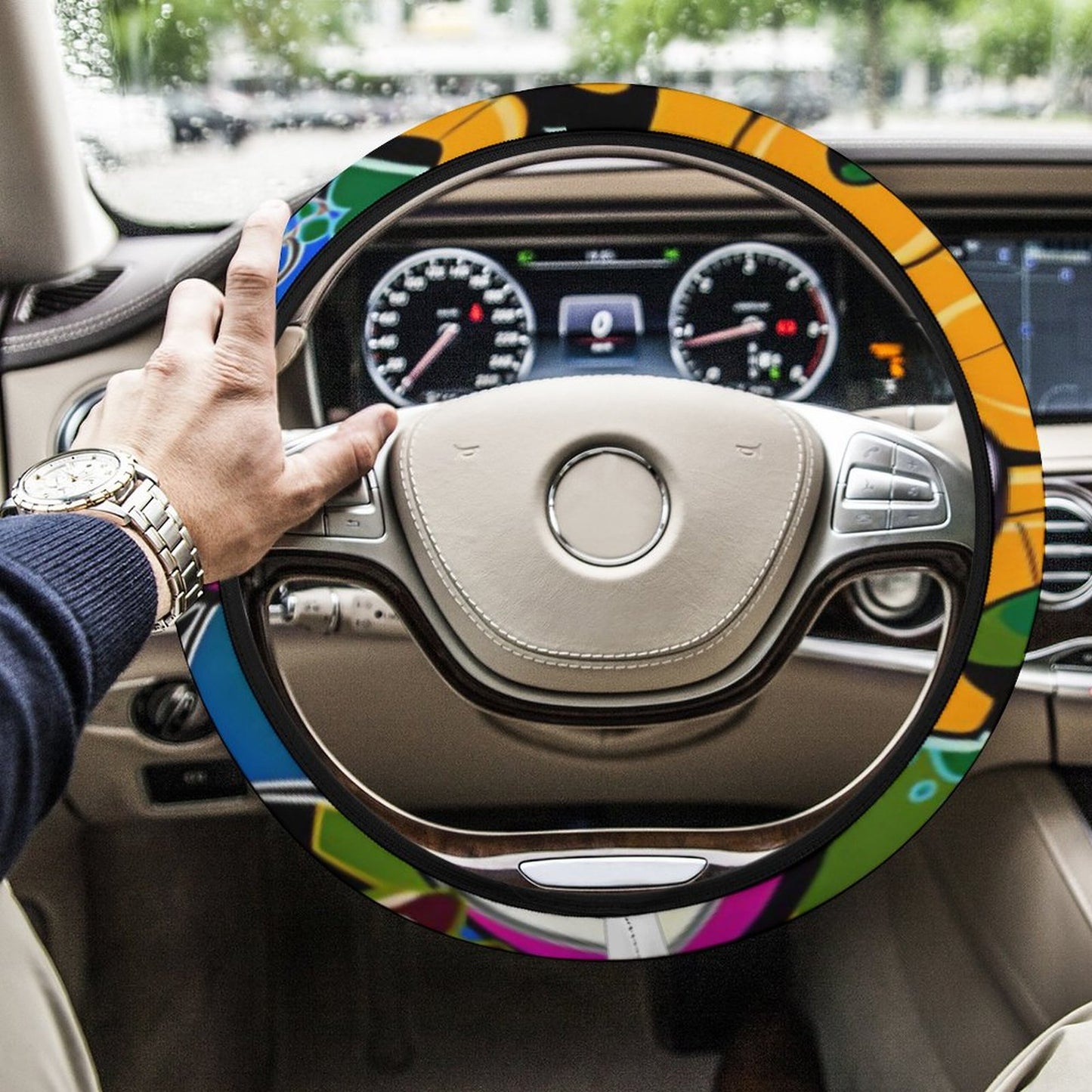 Car Steering Wheel Cover