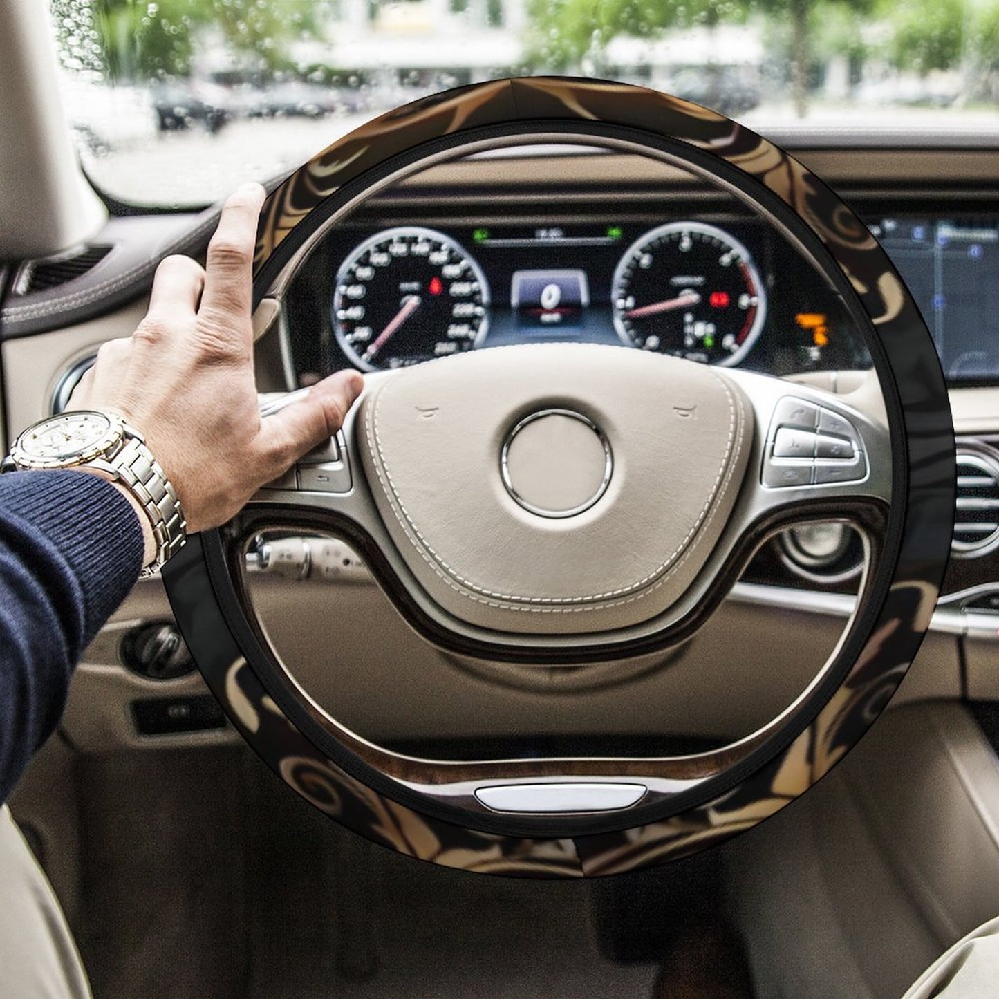 Car Steering Wheel Cover