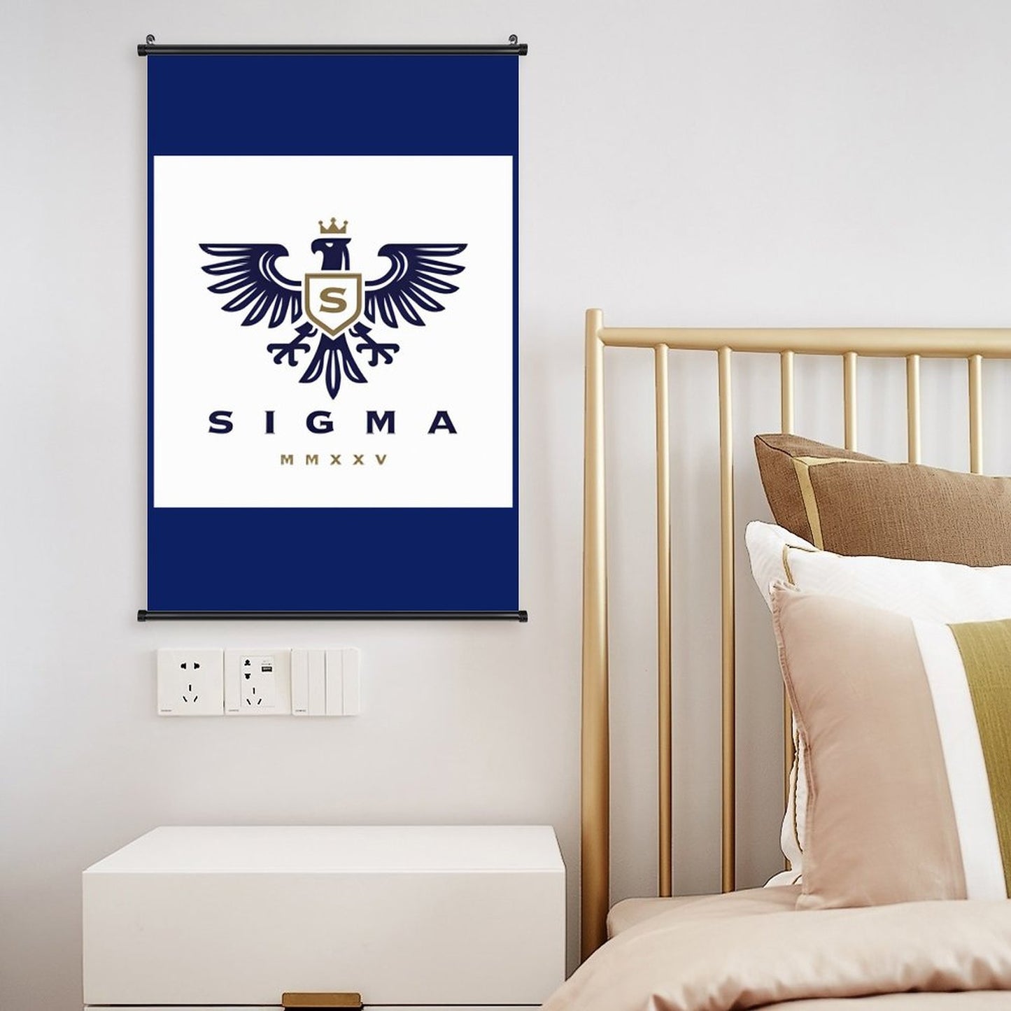 Canvas Hanging Poster with Scrolls-16"x24"/ 40x60cm