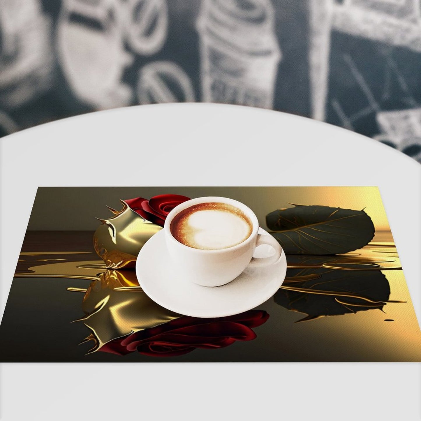 ROSE IN GOLD PVC Placemats