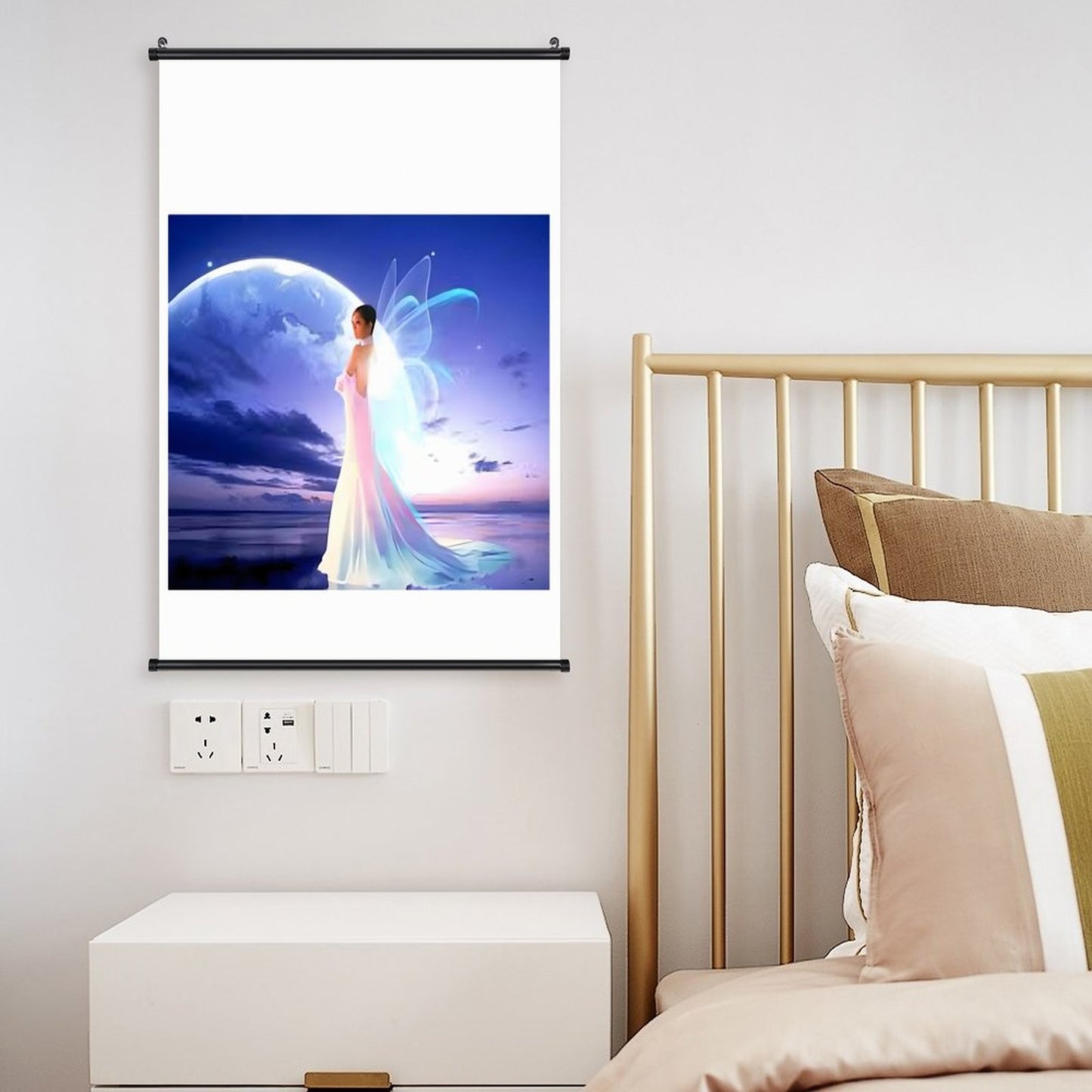 Canvas Hanging Poster with Scrolls-16"x24"/ 40x60cm