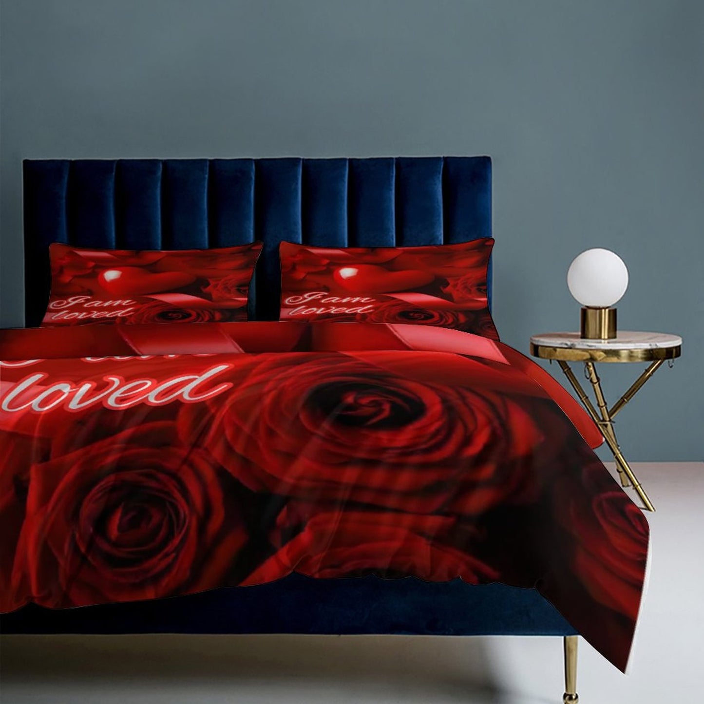 3-Piece Bedding Set-86"×70"/ 218×177cm (Dual-sideded Printing)