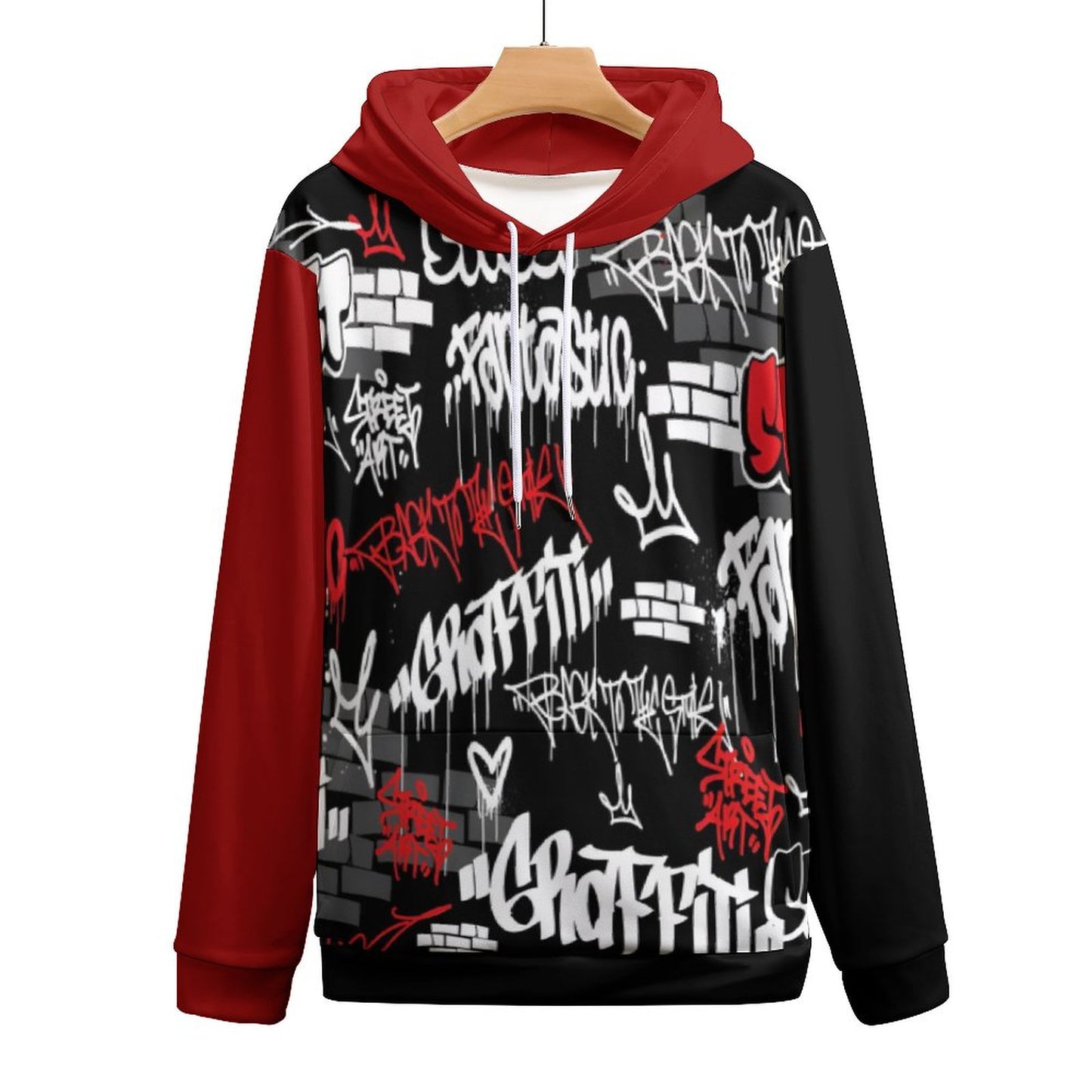 230gsm Men's Cool Hoodie with Double-layer Cap (All-Over Printing)