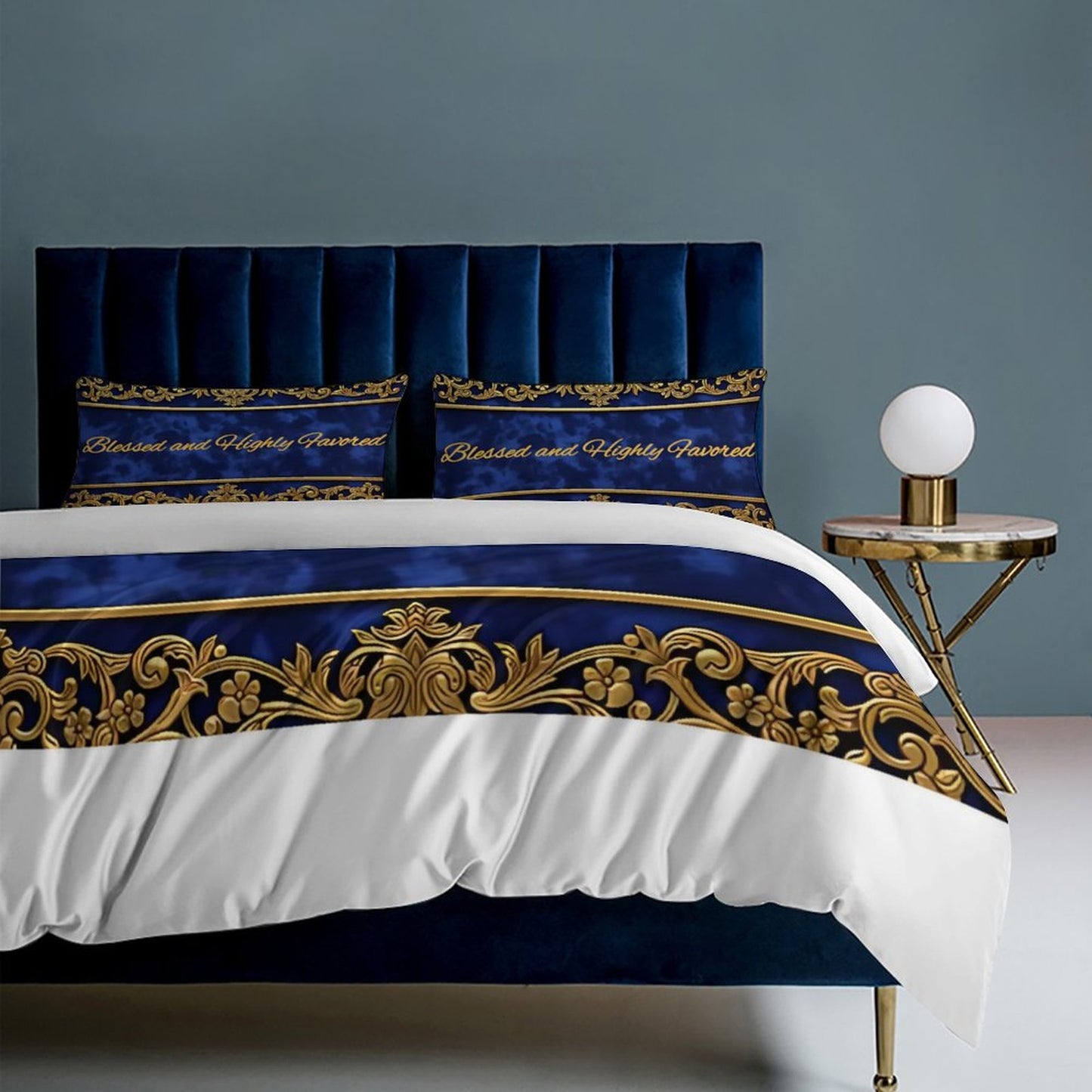 3-Piece Bedding Set-90"x90"/ 229x229cm (Dual-sided Printing)