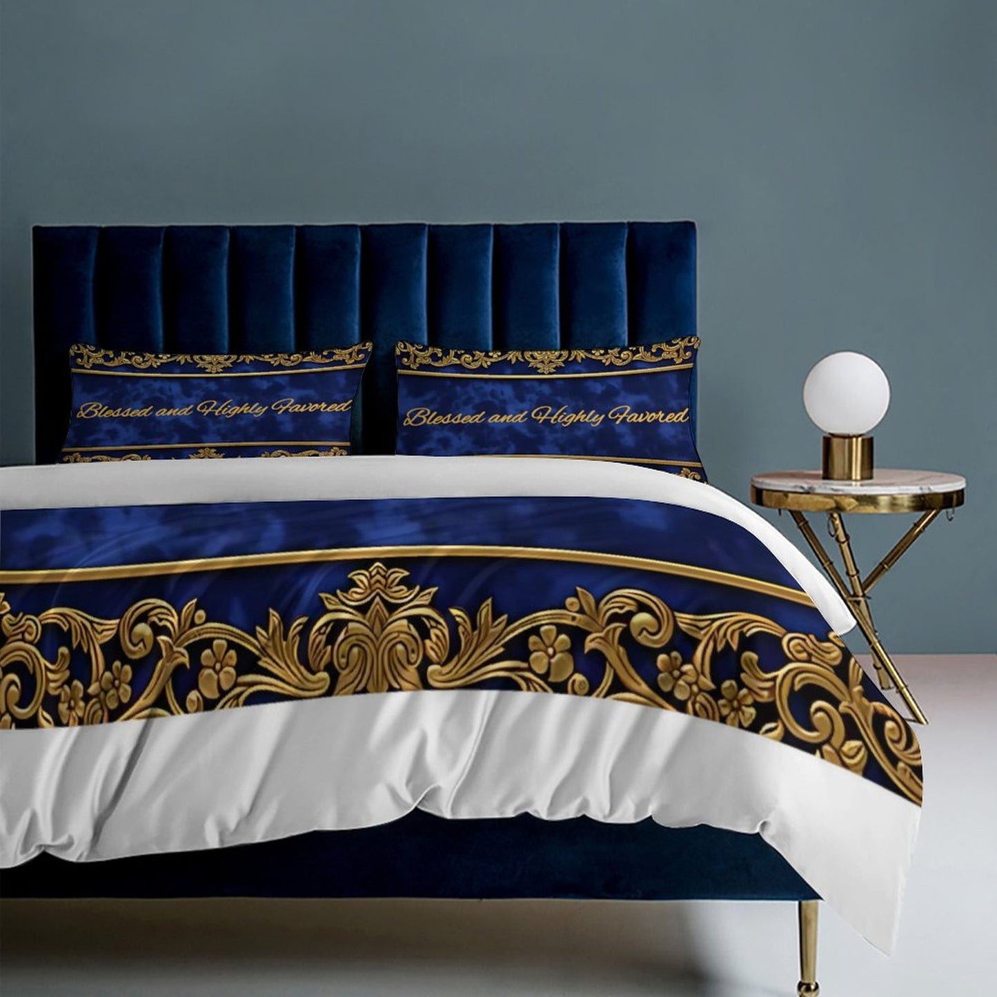 3-Piece Bedding Set-102"x90"/ 259x229cm (Dual-sided Printing)