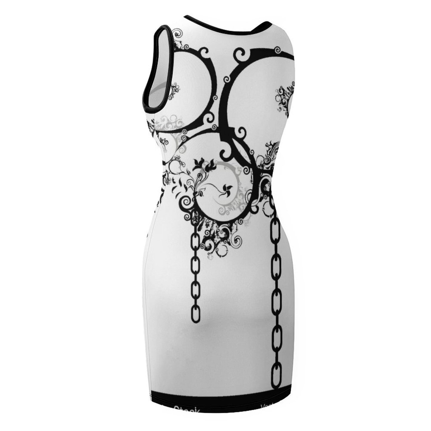 Sleeveless Ladies Tank Dress NZ014 (All-Over Printing)