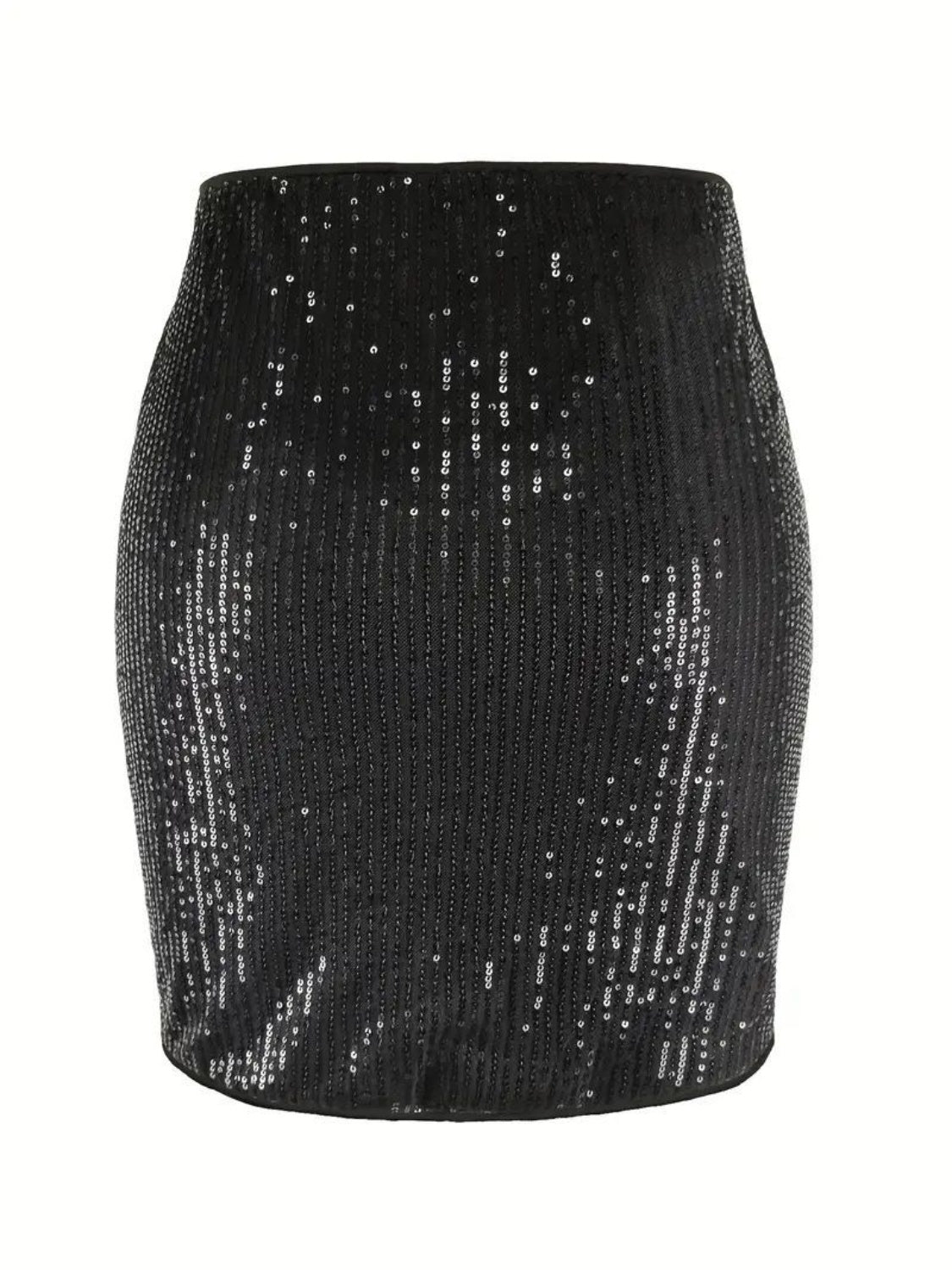 Sequin Mini Skirt-SMALL-2XL