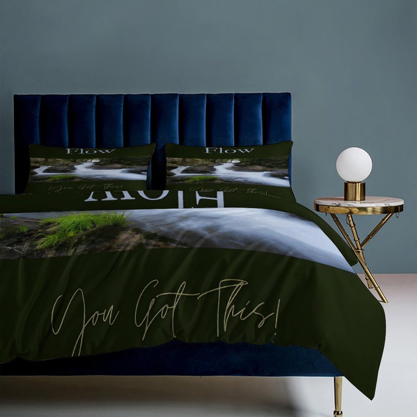 3-Piece Bedding Set-102"x90"/ 259x229cm (Dual-sided Printing)