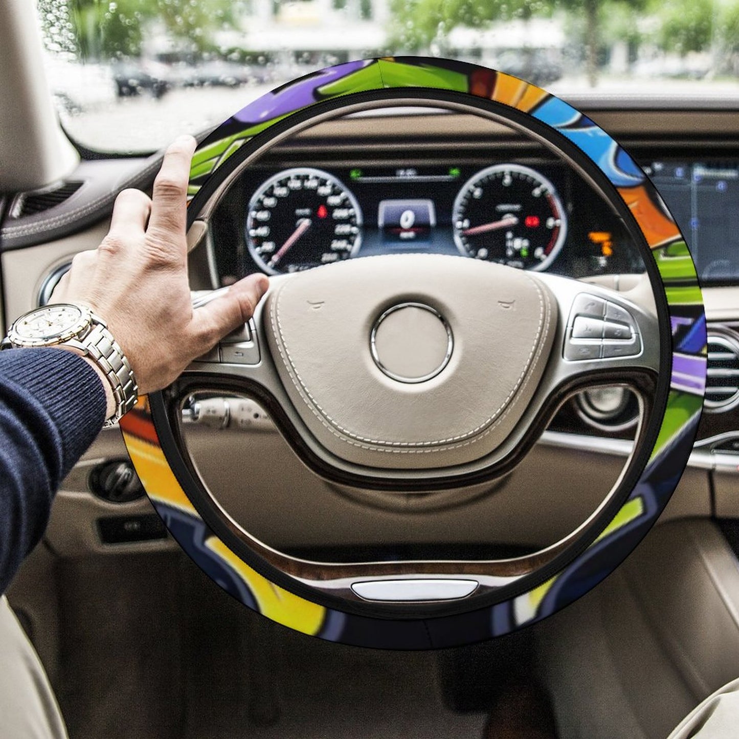 Car Steering Wheel Cover