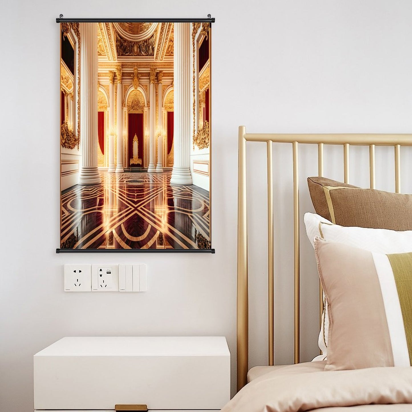Canvas Hanging Poster with Scrolls-16"x24"/ 40x60cm