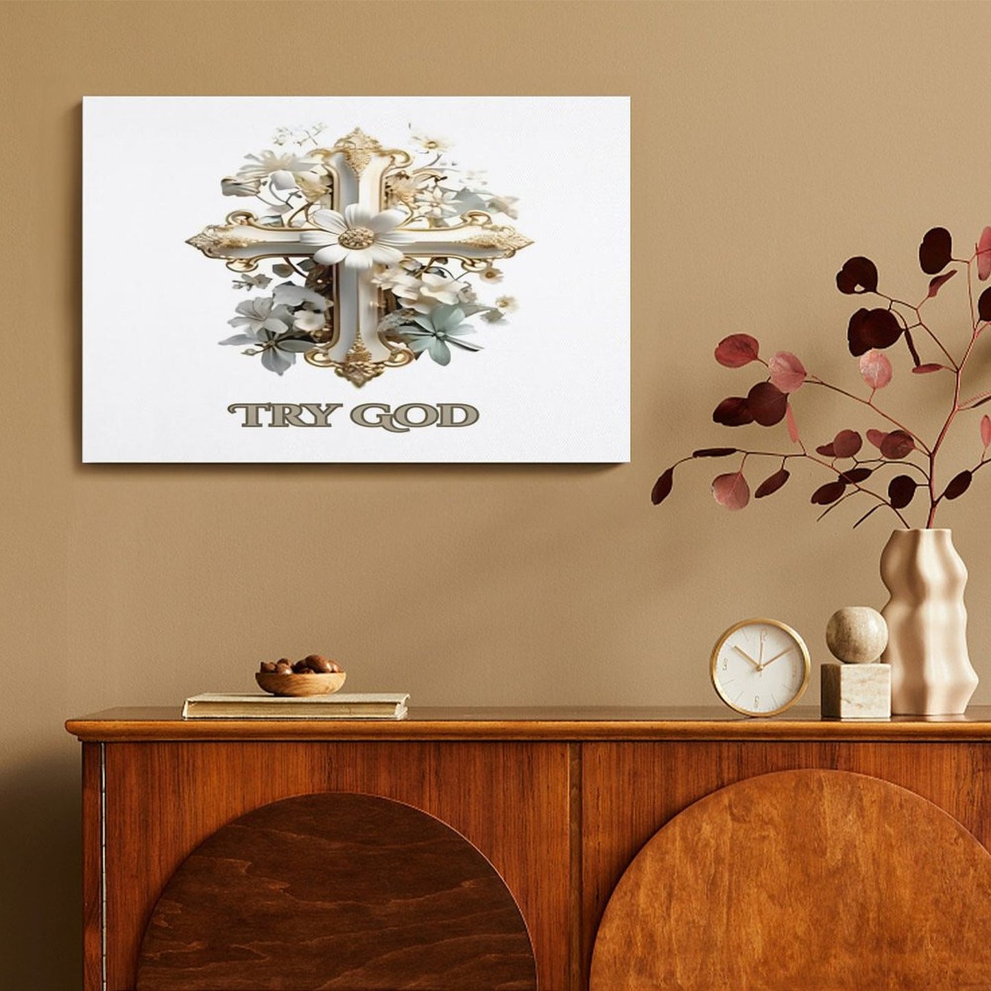 Hanging Canvas (Horizontal 3:2)-12x18 inch/ 8x12 inch-TRY GOD