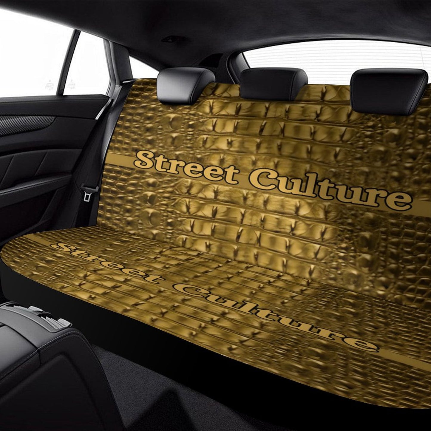 STREET CULTURE Alligator Back Seat Cover for Cars (high quality softness)