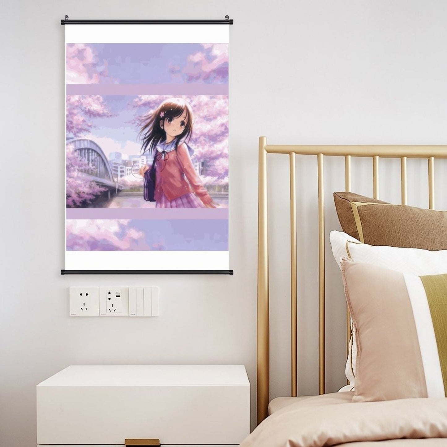 Canvas Hanging Poster with Scrolls-16"x24"/ 40x60cm