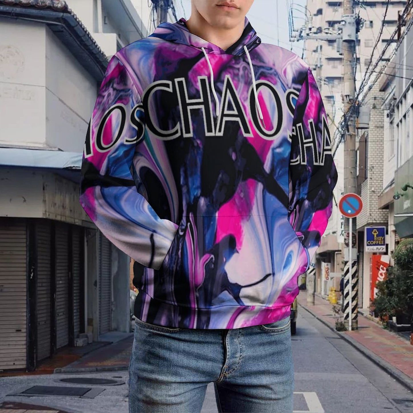 CHAOS Hoodie Double Layer Cap-SMALL-6XL