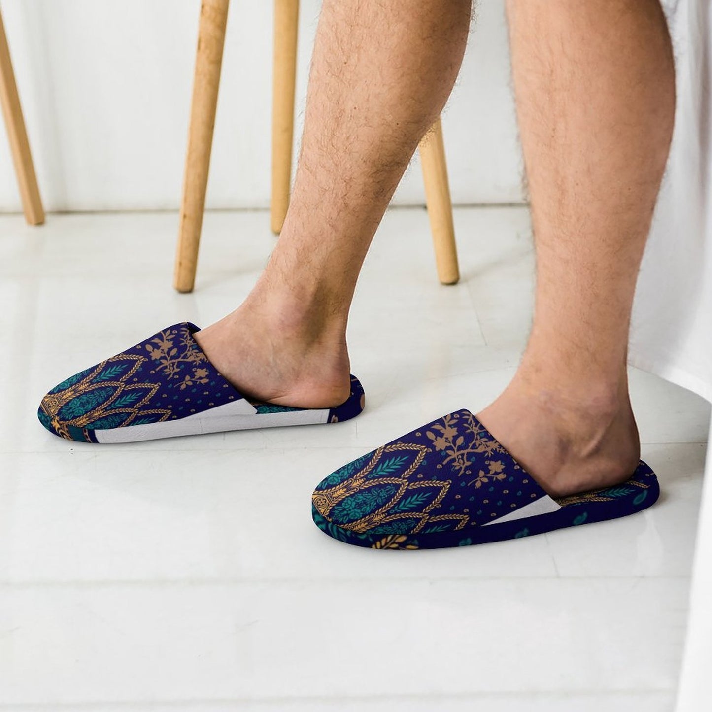 Flannel Men's Cotton Slippers