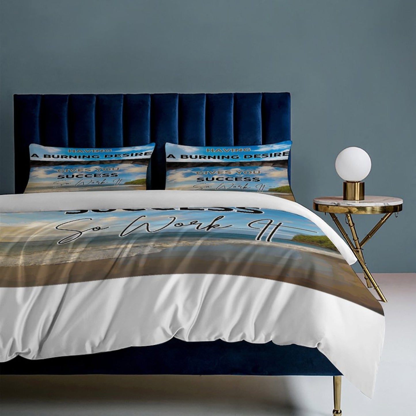 3-Piece Bedding Set-90"x90"/ 229x229cm (Dual-sided Printing)