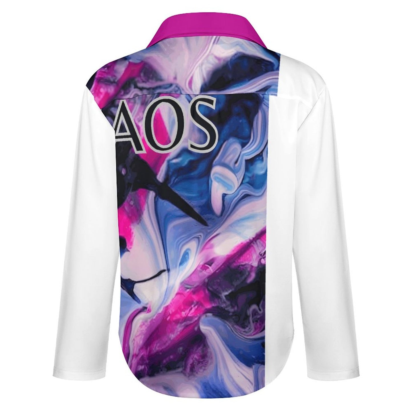 CHAOS Women's Irregular hem Shirt-*SMALL-8XL