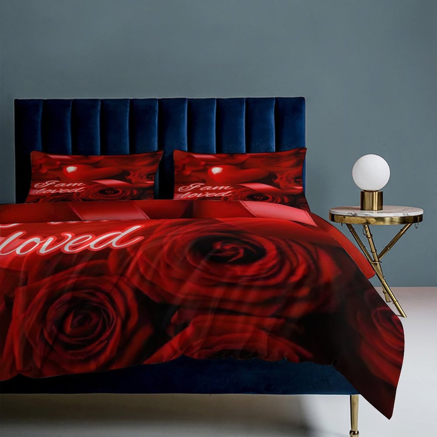 3-Piece Bedding Set-102"x90"/ 259x229cm (Dual-sided Printing)
