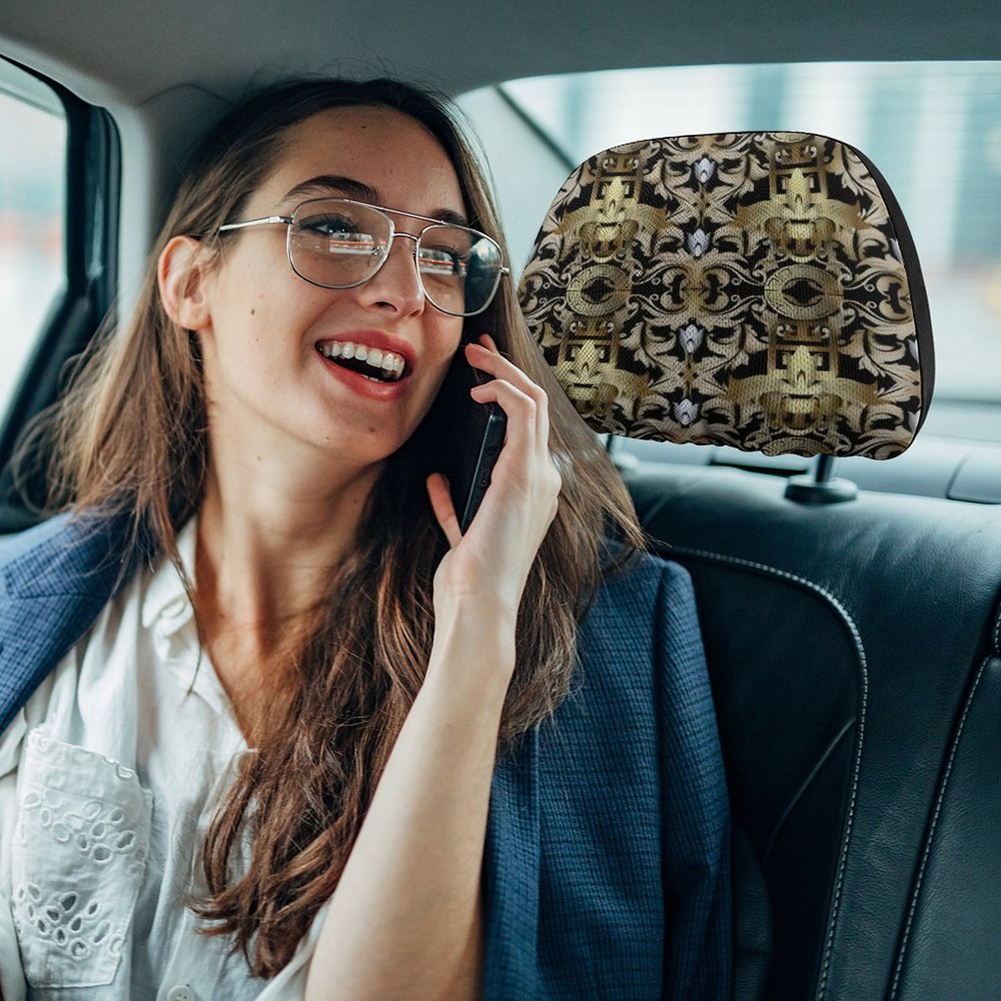 Custom Car Headrest Covers