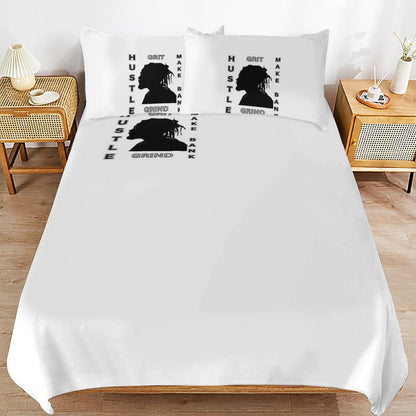 3-Piece Bedding Set-86"×70"/ 218×177cm (Dual-sidede Printing)