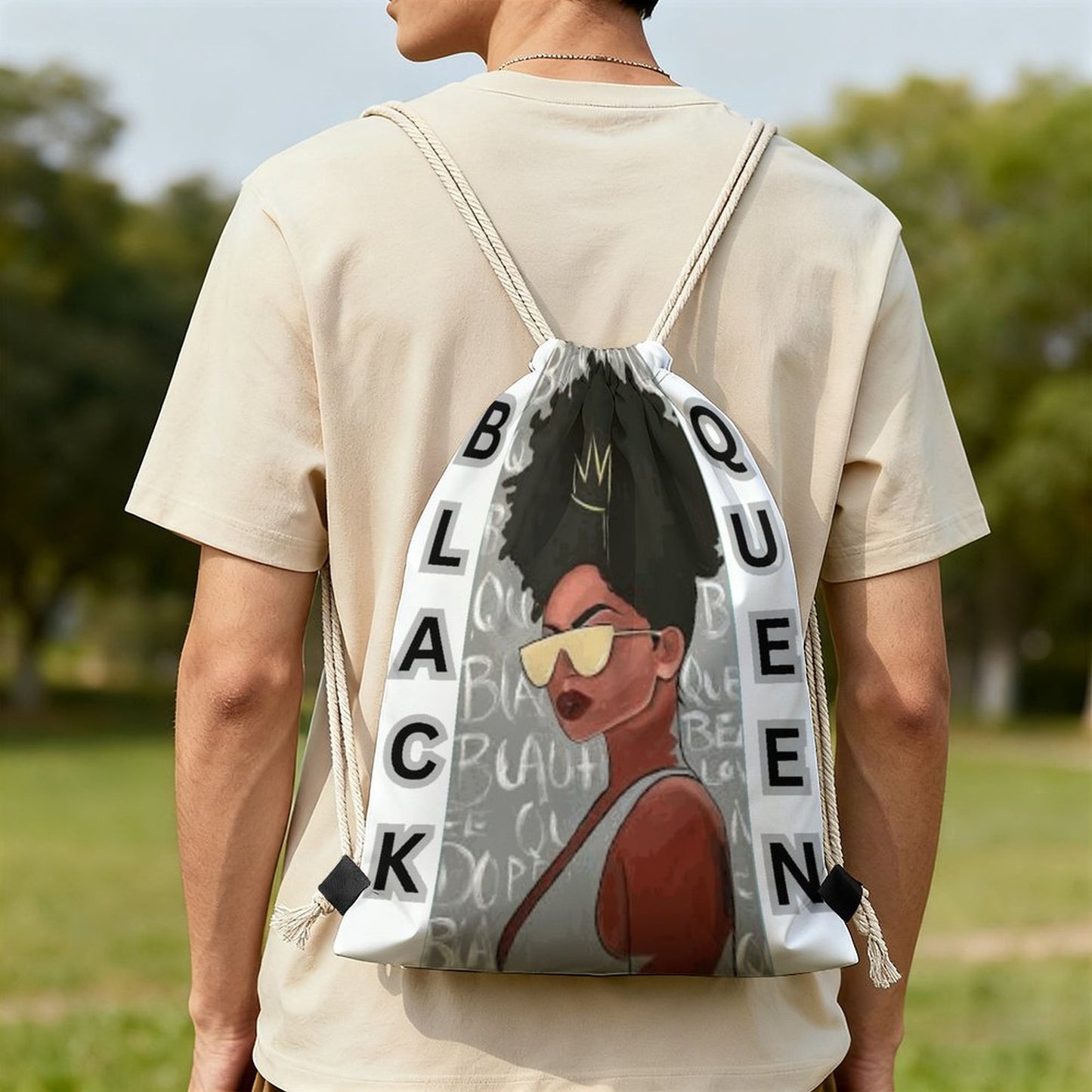 DTG Drawstring Backpack(One-sided Printing)