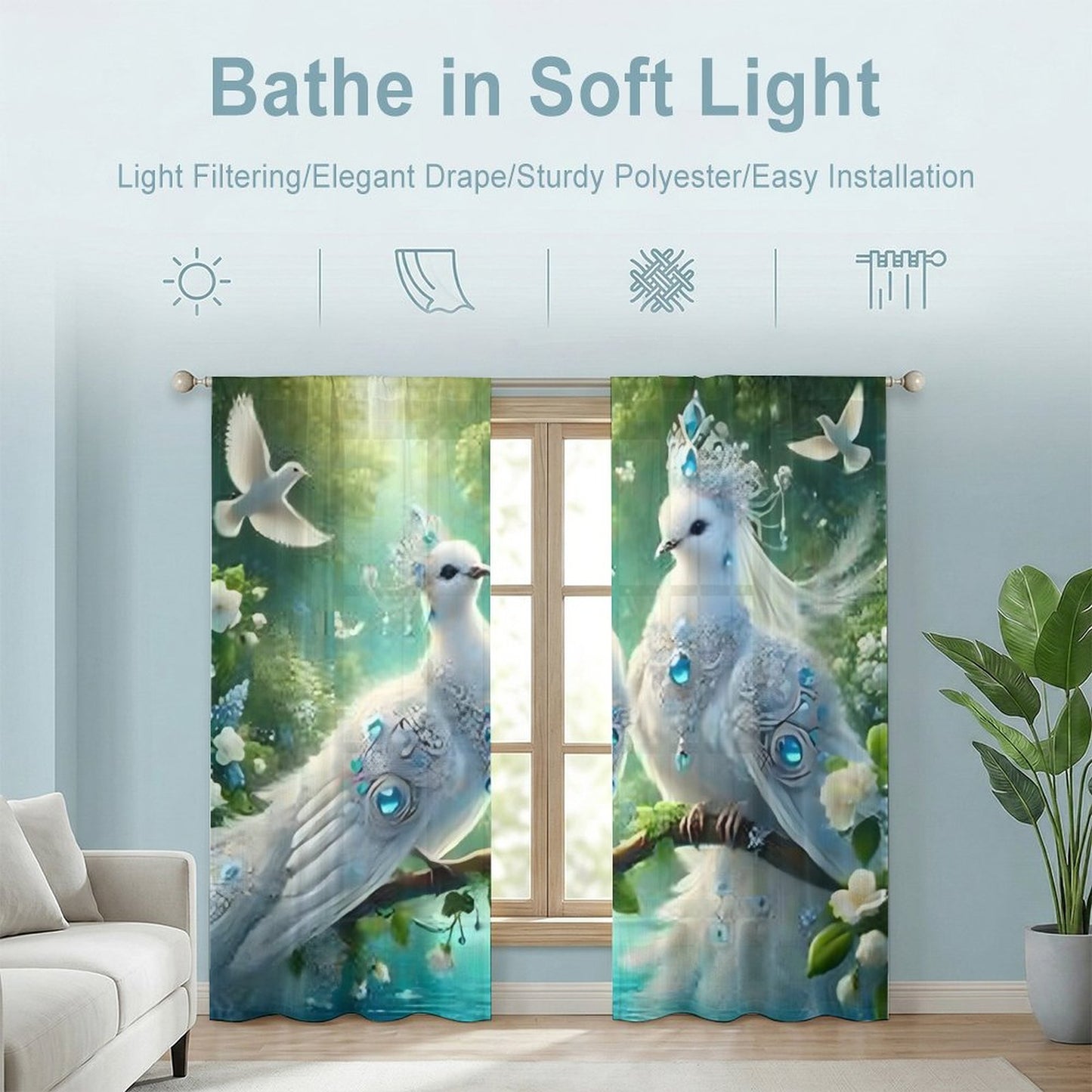 Sheer Curtain(All-Over Printing)