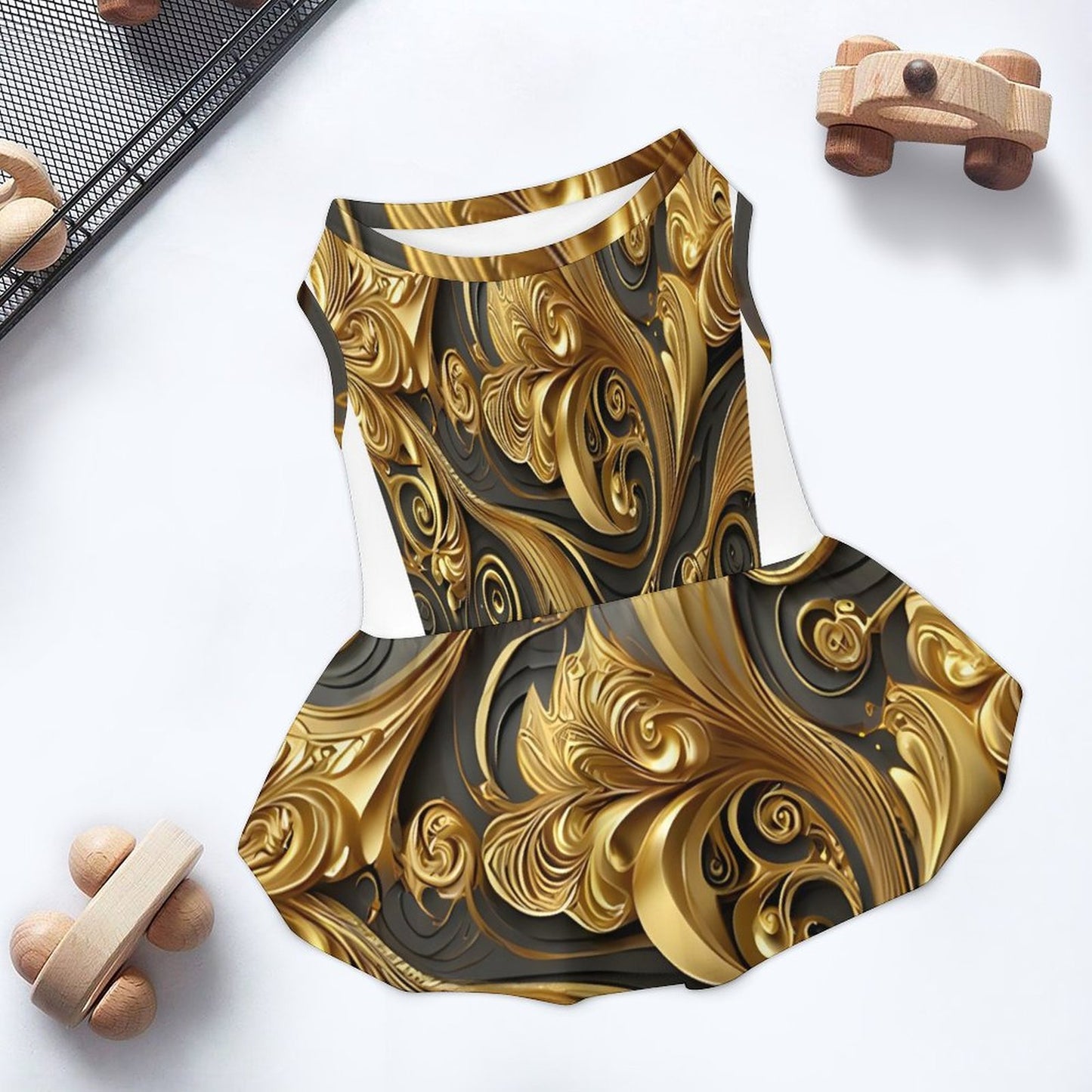 Plus Size Pet Ruffled Dress