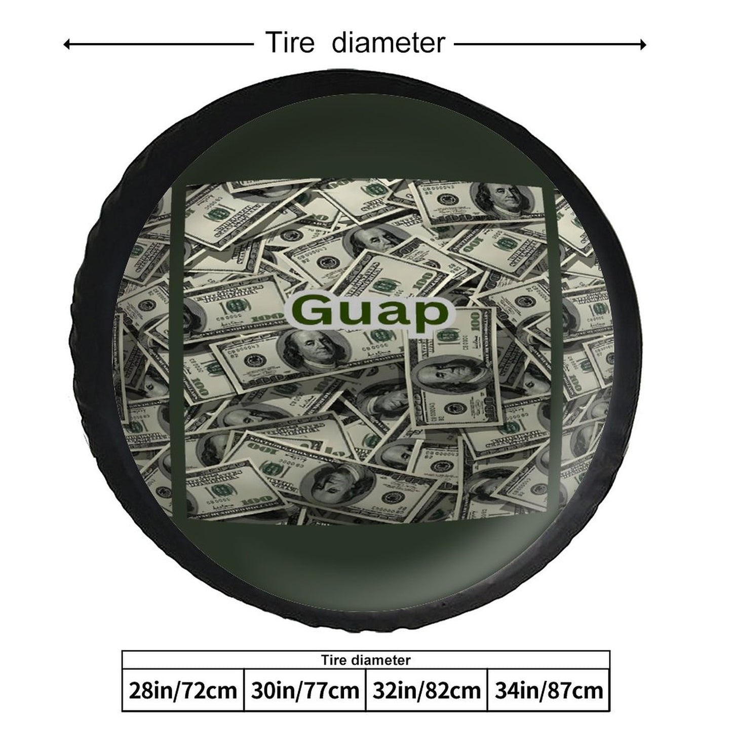 Leather Tire Cover(One-sided Printing)