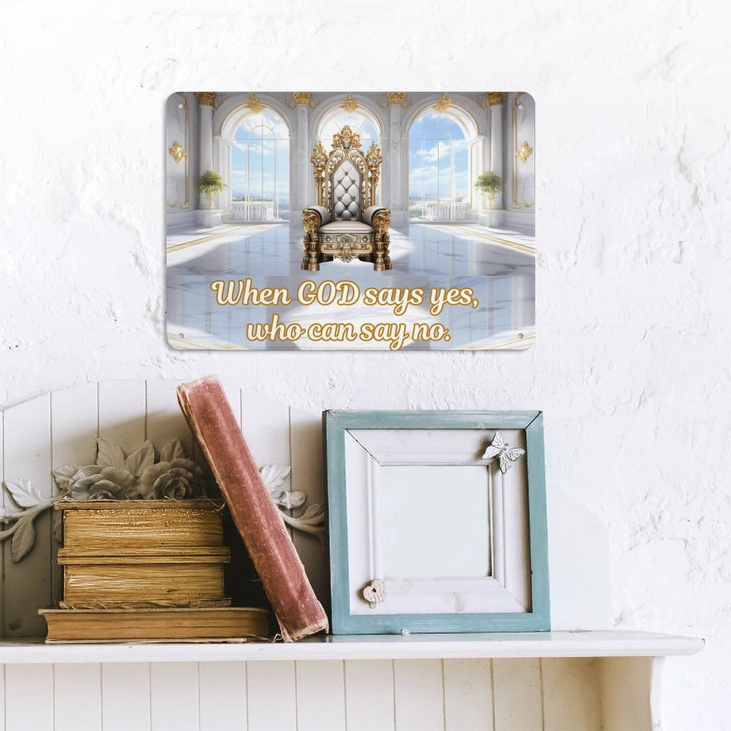 Horizontal Personalized Metal Wall Art Tin Sign-5.5"x7.9"/14x20cm