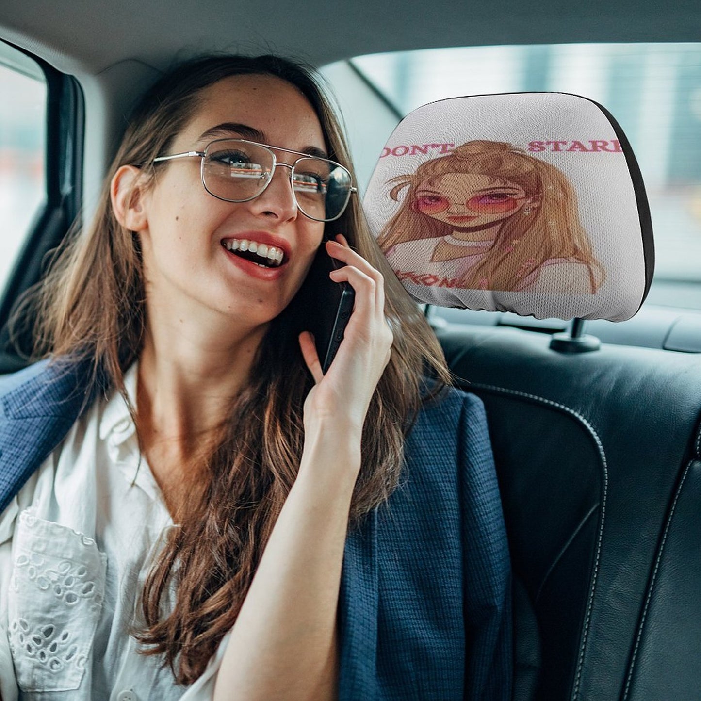 Custom Car Headrest Covers