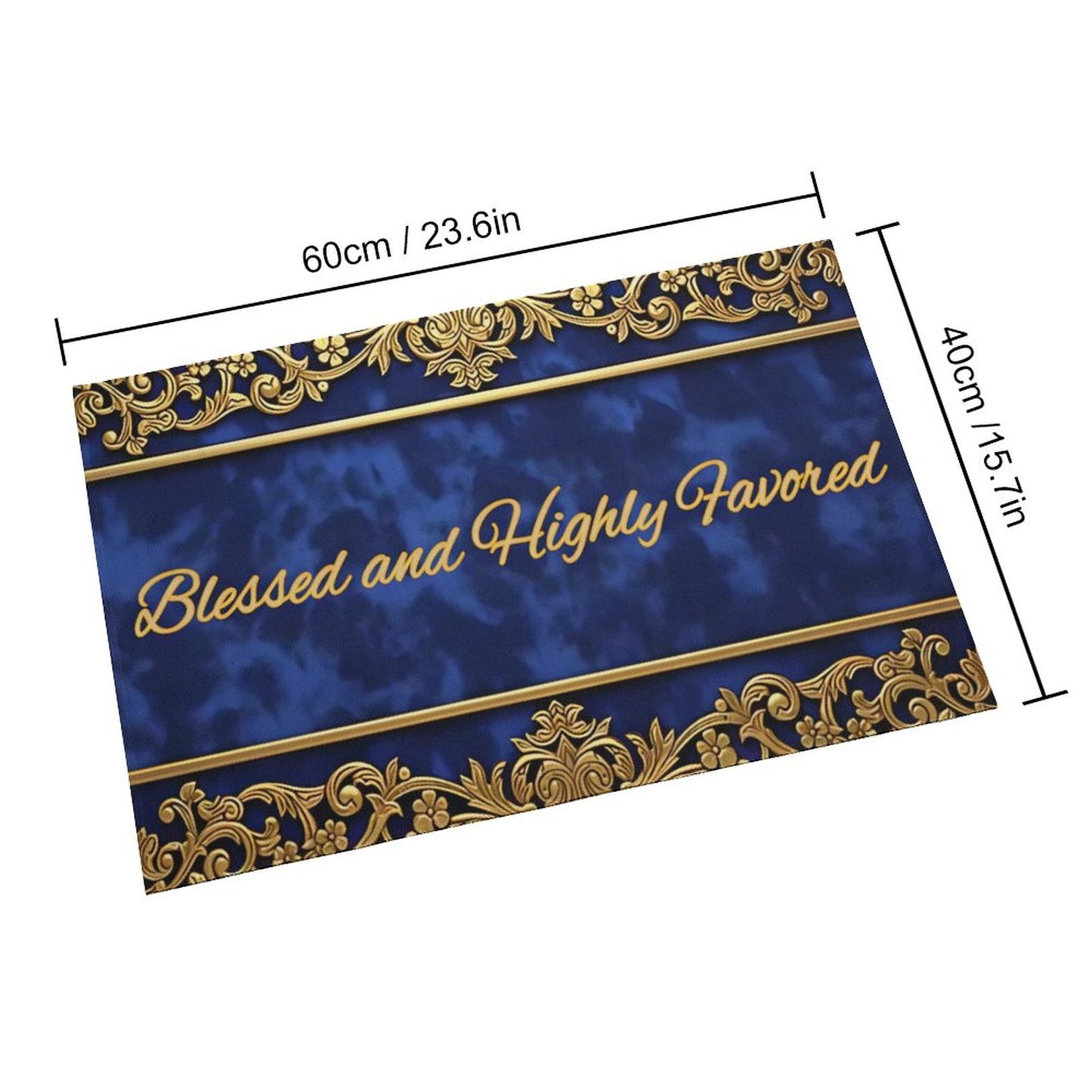 Crystal Velvet Bedroom Floor Mat