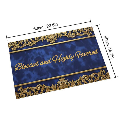 Crystal Velvet Bedroom Floor Mat
